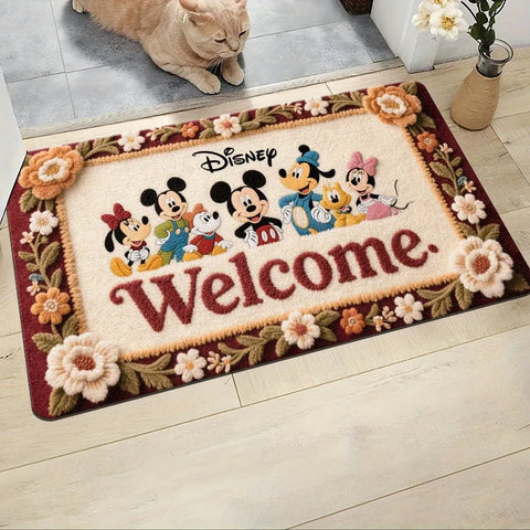 Navak Carpet Disney Friends' Warm Welcome MatSoft, absorbent and non-slip, bathroom room mats, yoga mats, home decoration