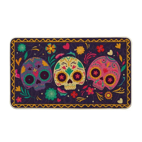 Navak Carpet Mexico Day of The Dead Kitchen Mat Home Entrance Doormat Decor Dia De Los Muertos Hallway Balcony Runners Rugs Halloween Decor