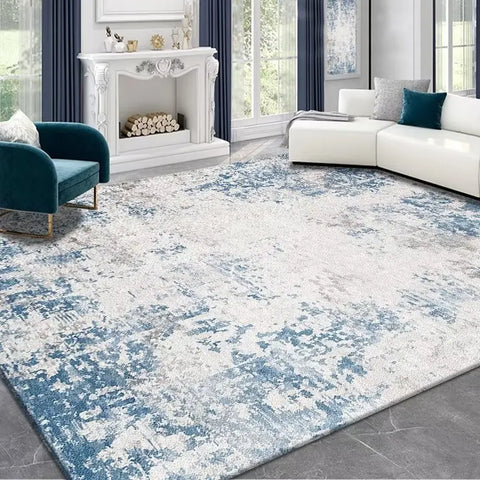 Navak Carpet modern abstract ink painting living room large area crystal velvet carpet Light luxury simple bedroom sofa non-slip rug