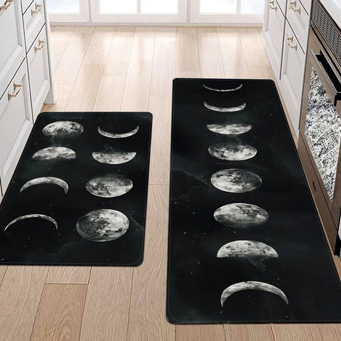 Navak Carpet Moon Phases Welcome Entrance Doormat Home Decor Kitchen Hallway Balcony Rugs Bathroom Non-slip Mat Kitchen Runner Rug Decor