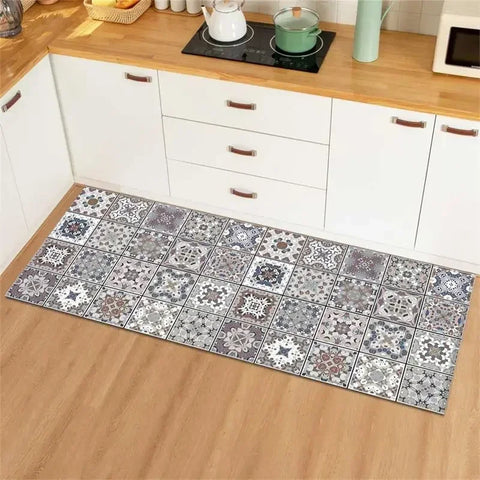 Navak CarpetCarpet for Kitchen Floor Mat Waterproof Oil-proof Rug Leather Non-slip Area Rugs Home Decor Alfombra Vinilicas Cocina שטיח למטבח