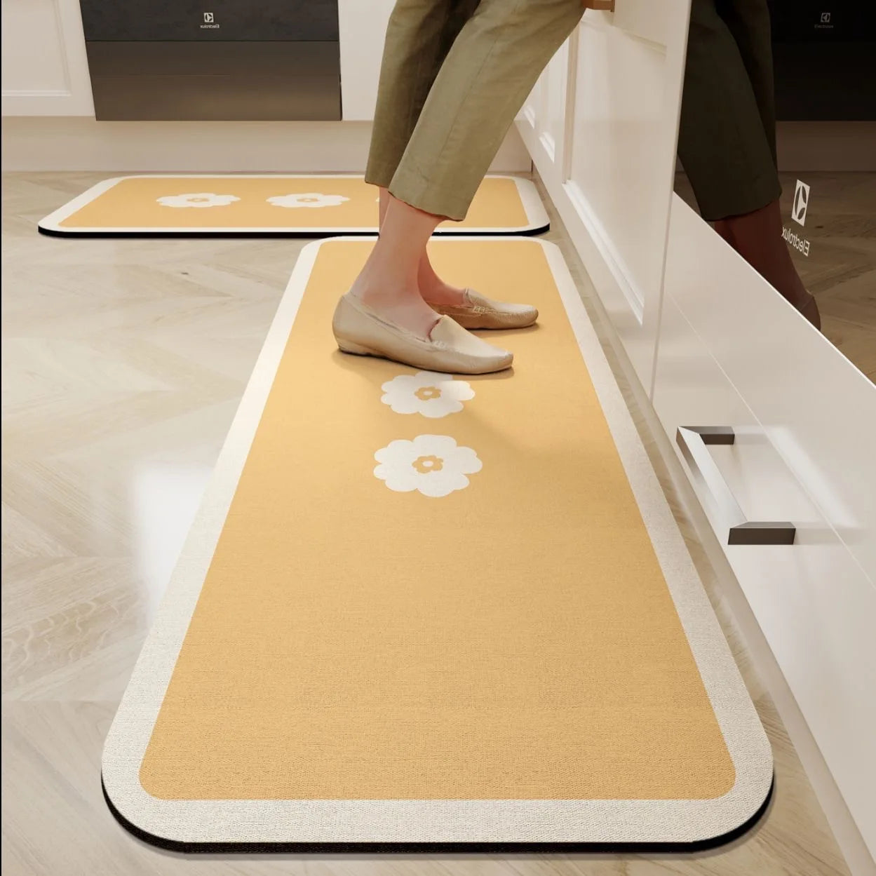 Navak Carpet Exclusive Picks Non-Slip Waterproof Kitchen Mat-Diatomaceous Earth Absorbent Rug, Anti-Fatigue Floor Pad for Indoor, Eco-Friendly Design