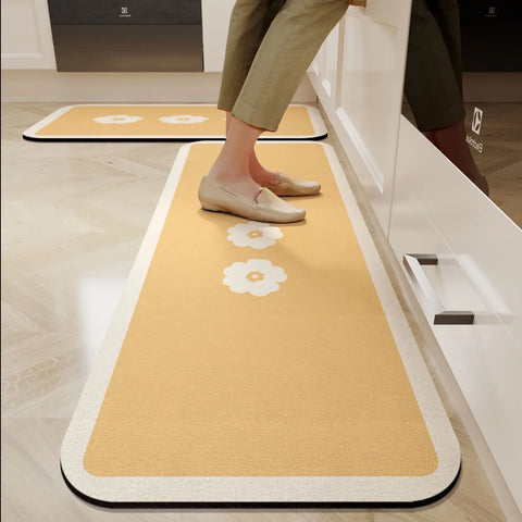 Navak Carpet Exclusive Picks Non-Slip Waterproof Kitchen Mat-Diatomaceous Earth Absorbent Rug, Anti-Fatigue Floor Pad for Indoor, Eco-Friendly Design