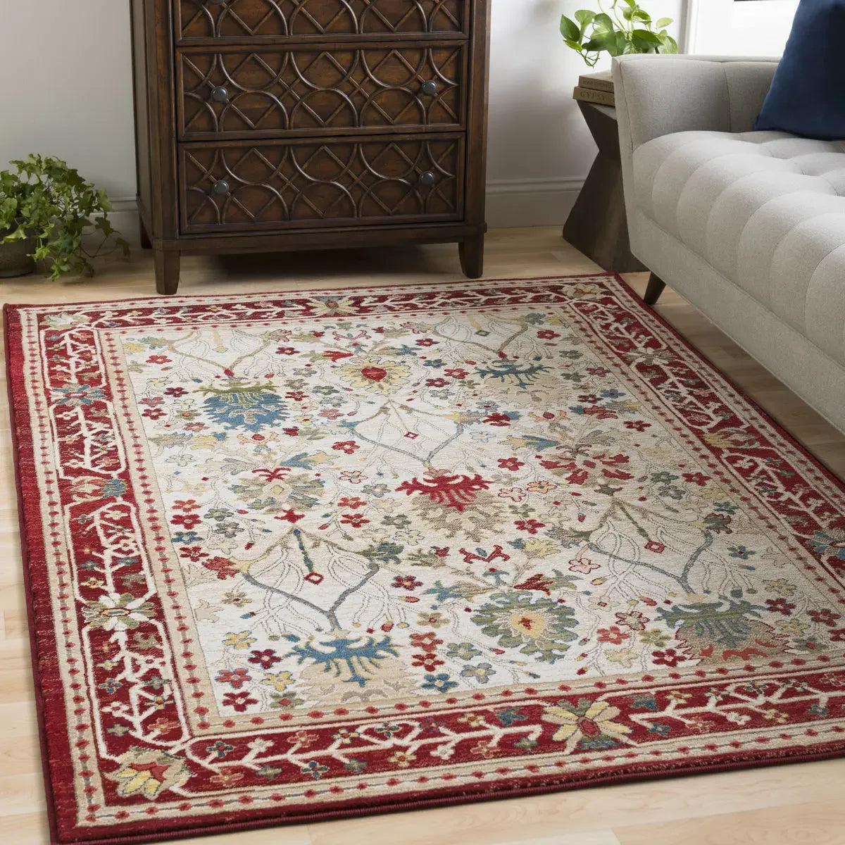 Navak Carpet Nordic Ethnic Style Retro Carpet Living Room Decoration Carpets Home Bedroom Non-slip Rug Persian Court Pattern Large Area Mat