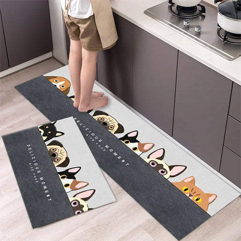 Navak Carpet Kitchen Carpet Mats for Floor Bedroom Living Room Long Bedside Area Rug Soft Washable Carpet Anti Slip Bathroom Entrance Doormat