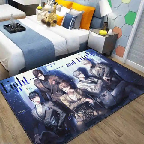 Navak Carpet Exclusive Picks Japanese Anime Loop-Pile Rug - Machine Washable Bedside Carpet for Airbnb, Hotel, Cozy Home Decor