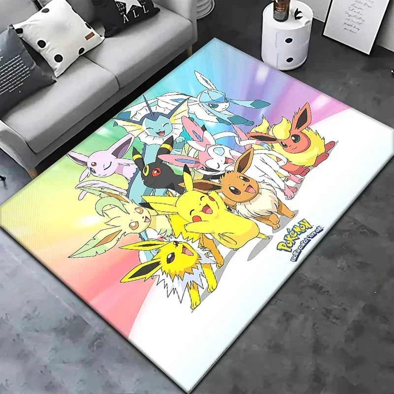 Navak Carpet Daily Picks Pokemon Cartoon Carpet Rug Living Room Bedroom Decoration Picnic Camp Kitchen Carpet Crawling Carpet Decoration