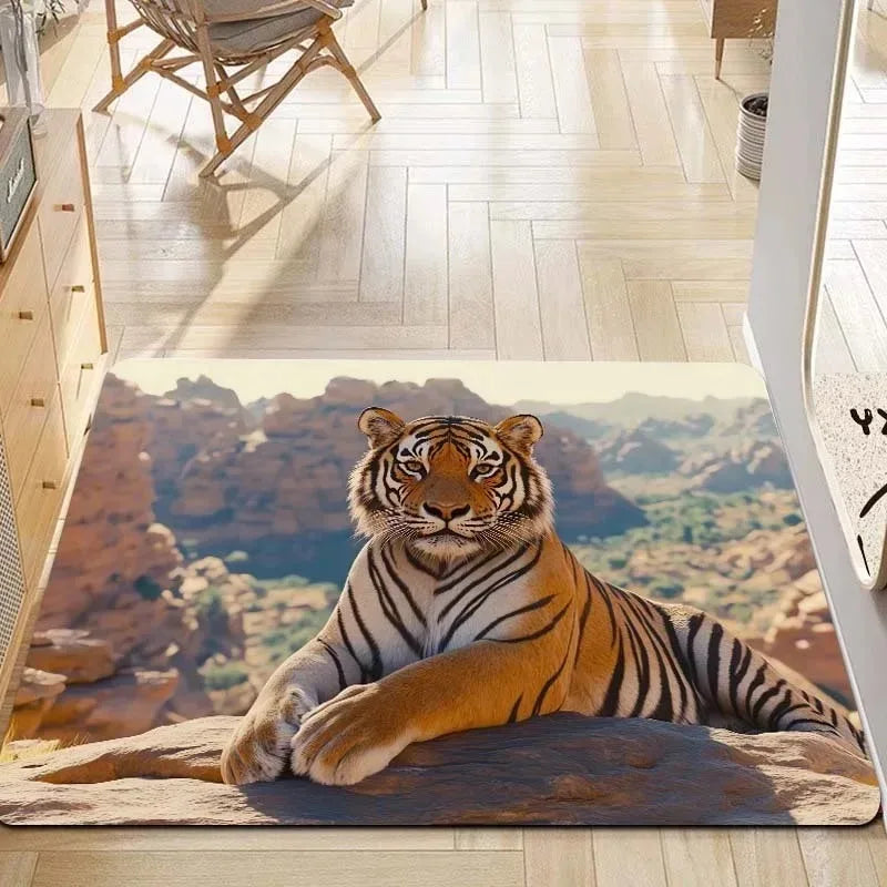Navak Carpet 1PC Chicken Pattern Kitchen Rugs Non-Slip Home Door Mats Pop design Bathroom Rugs Bath Mat Carpet for Home Sink Laundry Decor