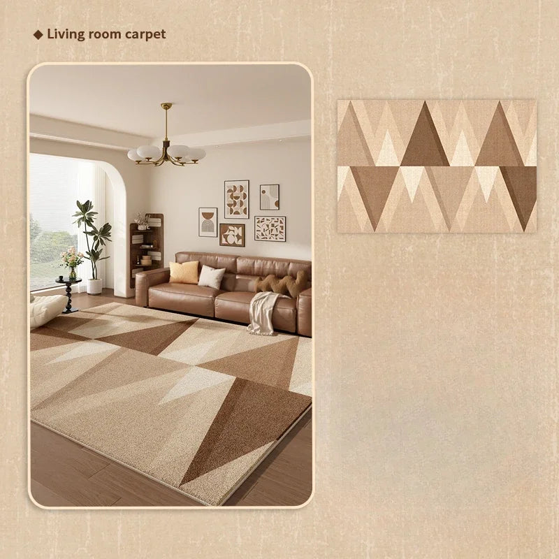 Navak Carpet French Retro Style Rugs for Bedroom Fluffy Soft Lounge Floor Mat Large Area Living Room Decoration Carpet Home Thicken Plush Rug