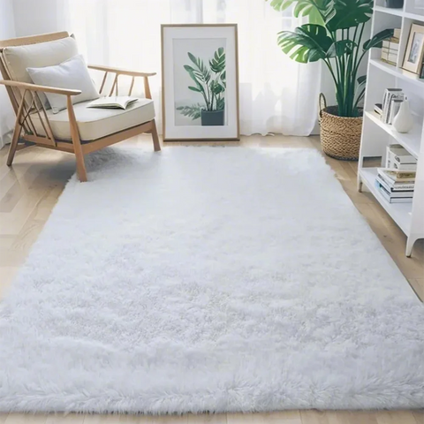 Navak Carpet Area Rugs For Bedroom Living Room Fluffy Fuzzy Shag Shaggy Soft Plush Gray Carpet Indoor Floor Gray Rug For Kids Home Dorm Decor