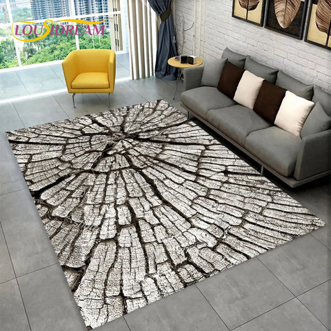 Navak Carpet 3D HD Wood Grain Retro Area Rug Large,Carpet Rug for Home Living Room Kids Bedroom Sofa Doormat Decor,Kitchen Non-slip Floor Mat