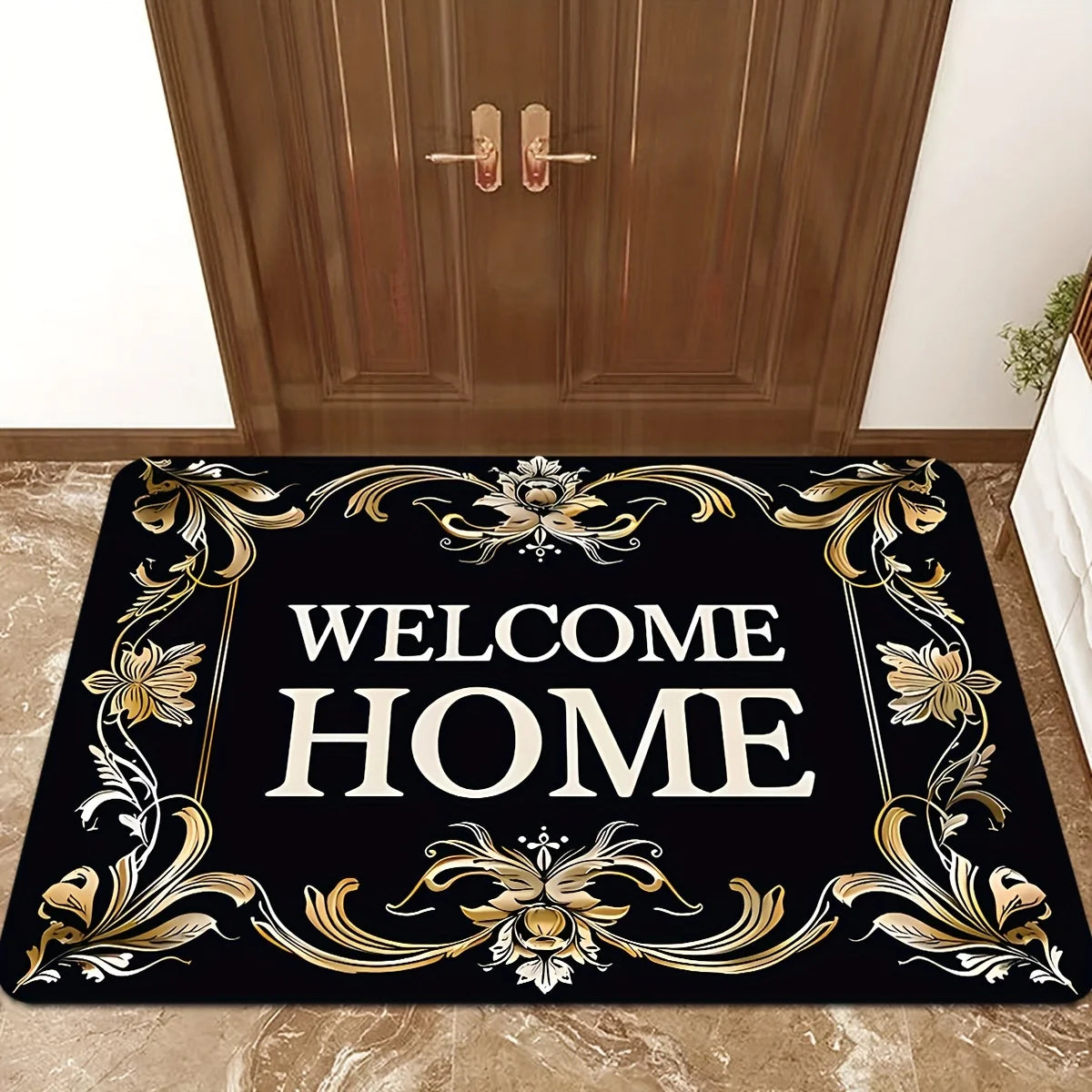 Navak Carpet Welcome Home Doormat Durable Non Slip Entrance Rug Perfect for Indoor Outdoor Use Adds Unique Charm to Your Doorway