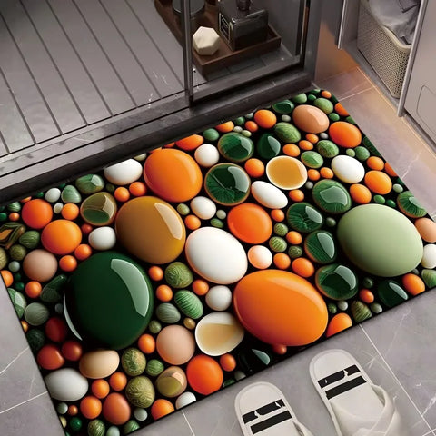 Navak Carpet Exclusive Picks Pebble Pattern Facecloth Floor Mat Ins Style Non-Slip Bathroom Entrance Living Room Three Floor Mats Home Decoration