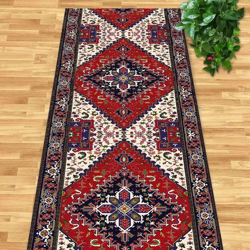 Navak Carpet Persian Retro Runners Carpet Villa Hall Corridor Rugs Apartment Passageway Non-slip Rug Hotel Stairs Decoration Floor Mat Custom