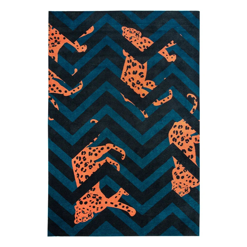 Navak Carpet Light Luxury Carpets for Living Room Modern Style Bedroom Decor Plush Carpet Fluffy Soft Leopard Print Rug Home Non-slip Mat