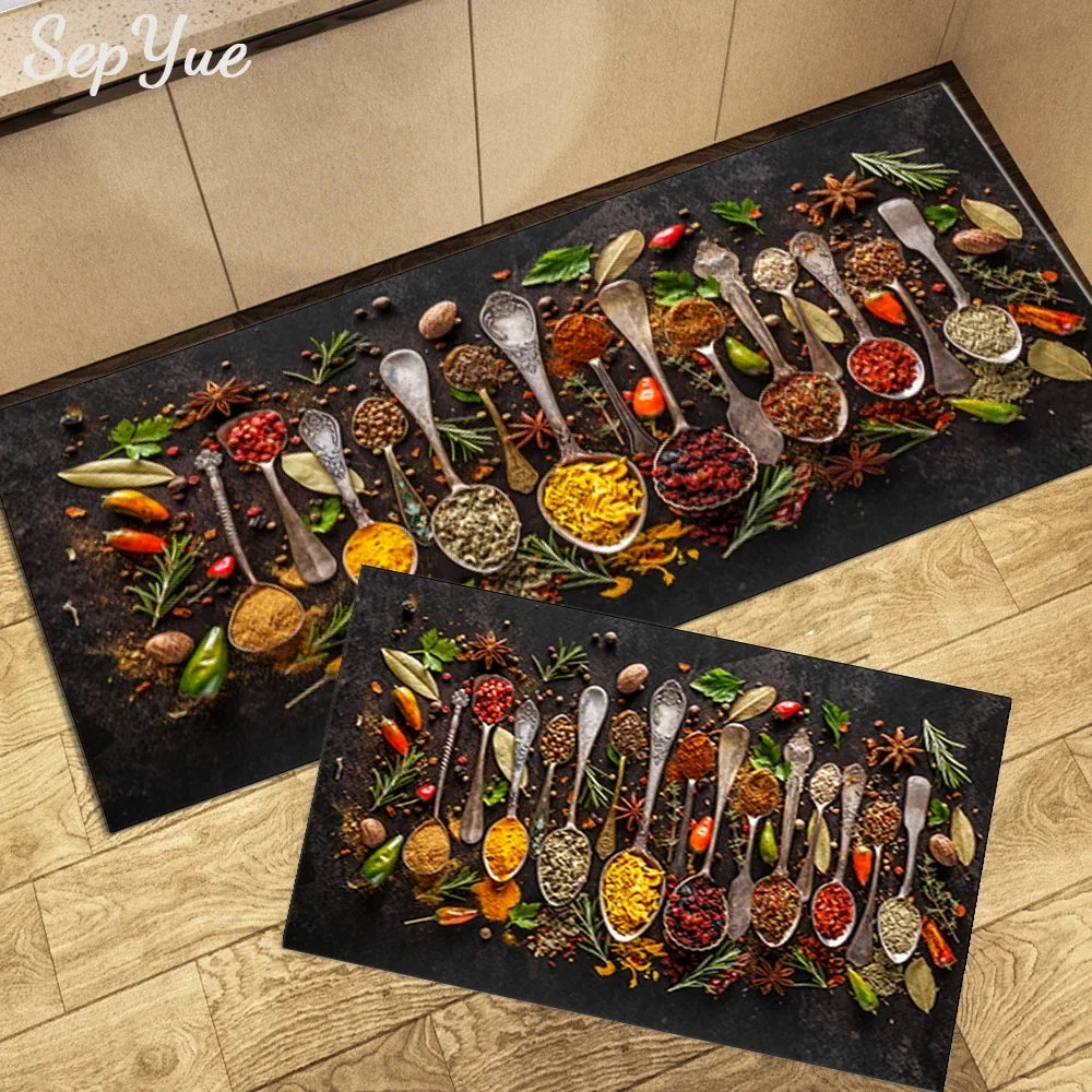 Navak Carpet Modern Kitchen Mat Home Entrance Doormat Hallway Bedroom Living Room Decoration Floor Carpet Balcony Bathroom Anti-Slip Long Rug