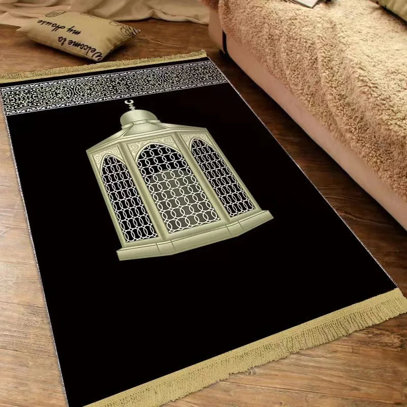 Navak Carpet Islam Thick Prayer Rug Man Prayer Mat for Muslim Ramadan Thickened Soft Man Prayer Mat Portable Prayer Rugs kids Prayer Rug