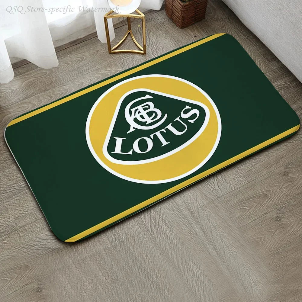 Navak Carpet 1pc Lotus Caterhams Racing Team Car Floor Mat Floor Mat Anti-Slip Kitchen Bedroom Handmade Tufted Rug Carpet Living Room