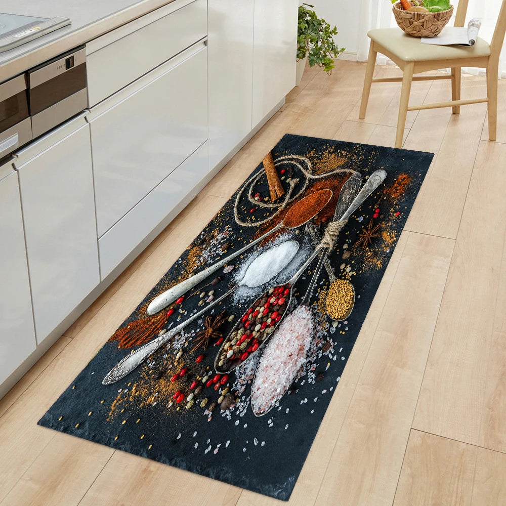 Navak Carpet Modern Kitchen Mat Home Entrance Doormat Hallway Bedroom Living Room Decoration Floor Carpet Balcony Bathroom Anti-Slip Long Rug