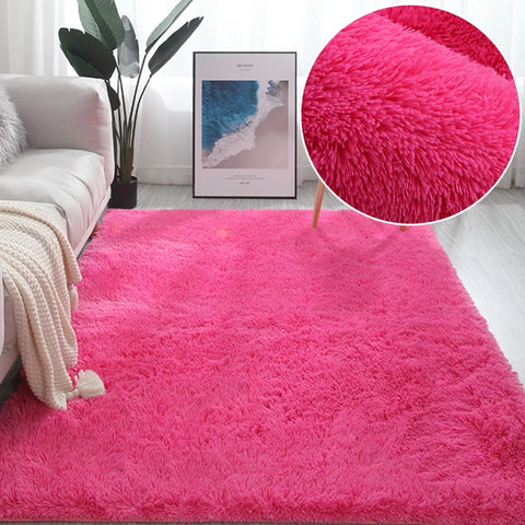 Navak Carpet Hairy Rainbow Rugs for Children Bedroom Soft Furry Carpets Living Room Kids Baby Room Nursery Playroom Cute Room Decor Area Rug