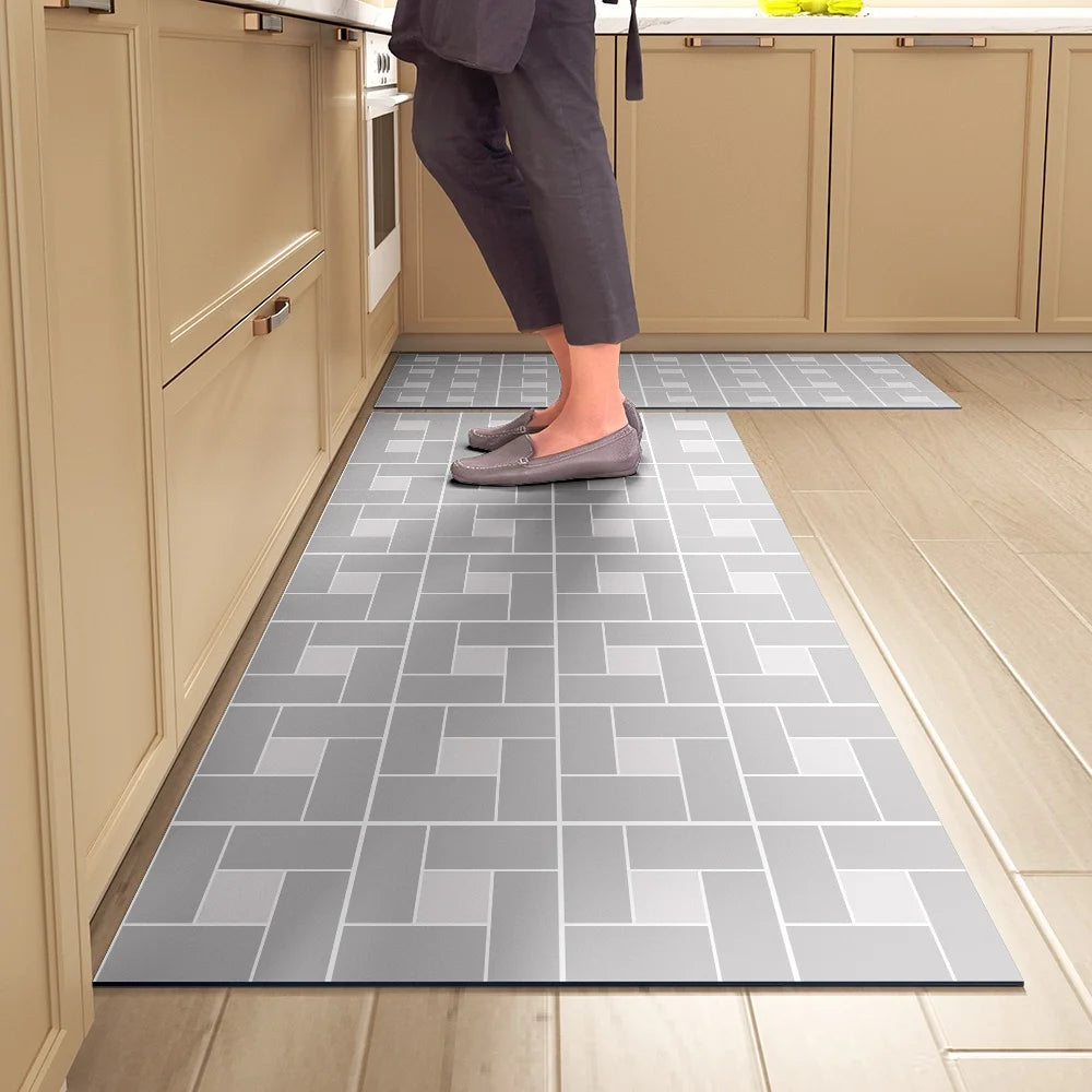Navak Carpet Kitchen Mat Absorbent Printed Kitchen Rugs Non-slip Area Mat Hallway Long Carpets for Living Room Bedroom Entrance Doormat Bath