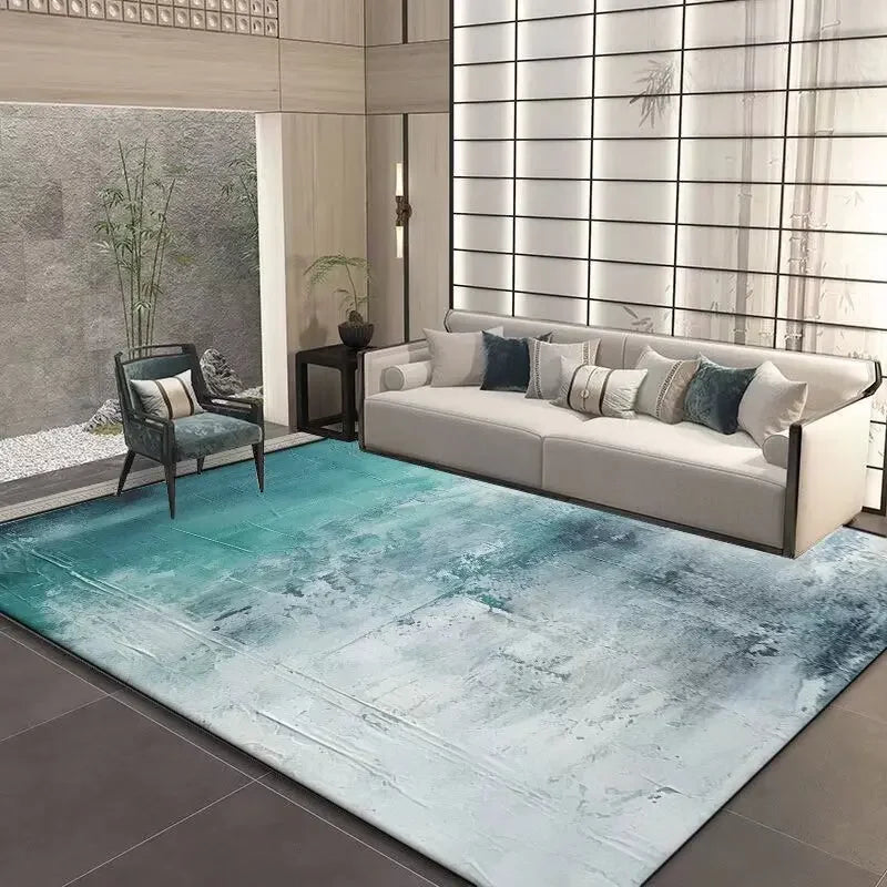Navak Carpet Nordic Luxury Style Living Room Carpet Abstract Bedroom Decor Large Rugs Washable Non-slip Elastic Office Floor Mat Comfortable