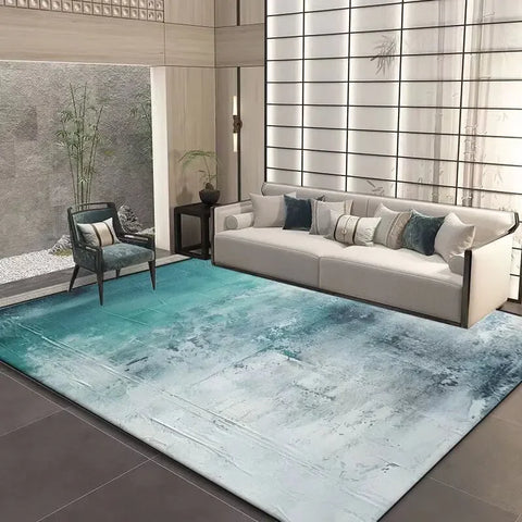Navak Carpet Nordic Luxury Style Living Room Carpet Abstract Bedroom Decor Large Rugs Washable Non-slip Elastic Office Floor Mat Comfortable
