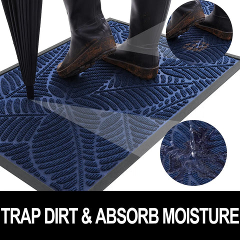 Navak Carpet Olanly Door Mats Indoor Outdoor Dirt Trapper Non-Slips Entrance Mat Washable Mats For Entryway Front Door Garden Door Mats Rugs