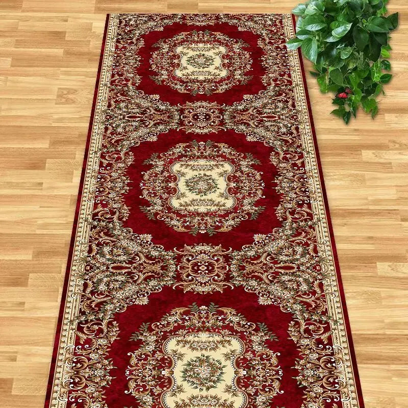 Navak Carpet Persian Retro Runners Carpet Villa Hall Corridor Rugs Apartment Passageway Non-slip Rug Hotel Stairs Decoration Floor Mat Custom