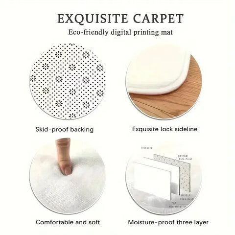 Navak Carpet Keep Off Area Rugs 3D Printed Large Carpet for Home Living Room Rug Bedroom Decor Floor Mat Home Non-Slip Floor Polyester Rug