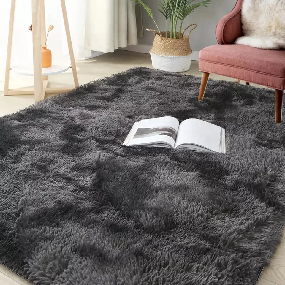 Navak Carpet Grey Living Room Large Carpet Hall Coffee Table Floor Mat 160x230 Children's room Bedroom Long Hair Fluffy Floor Covering Rugs