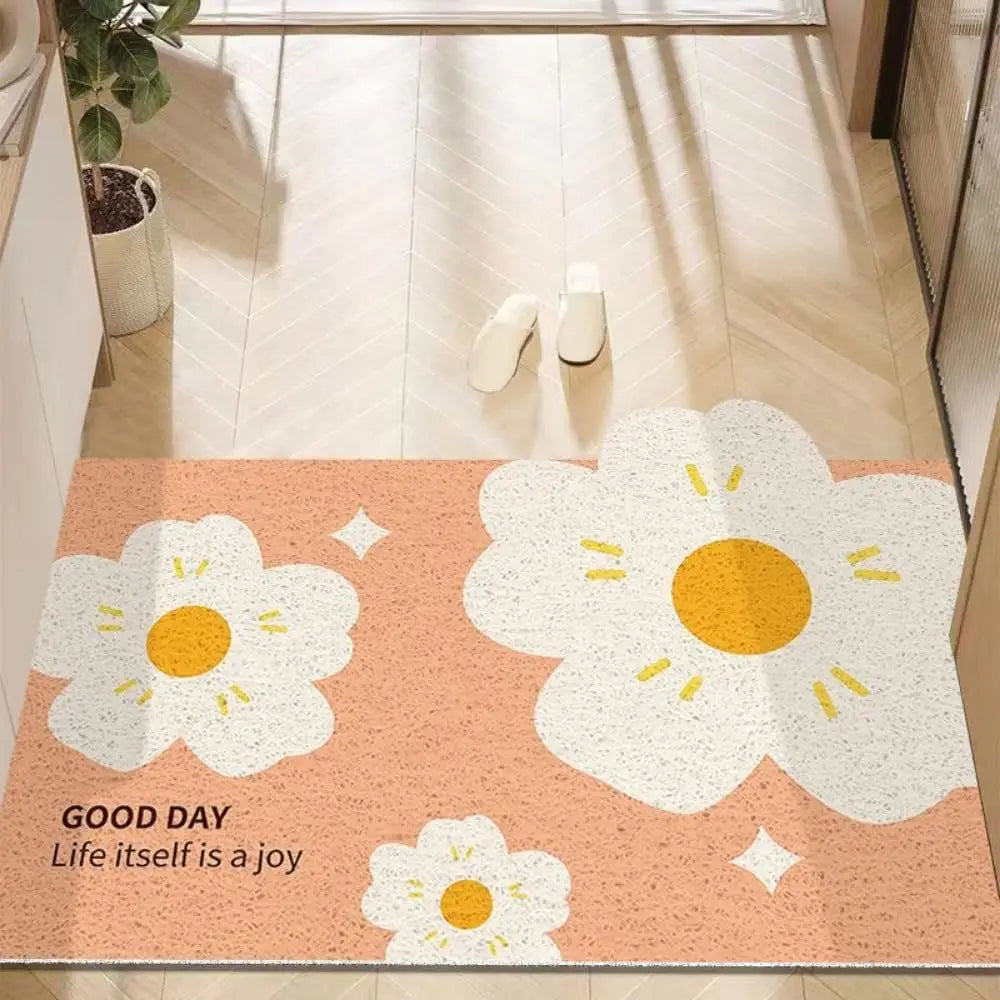 Navak Carpet Cute Flower Door Mat Outdoor Indoor Welcome Mats Front Doormat Non Slip Entrance Rugs for Front Door