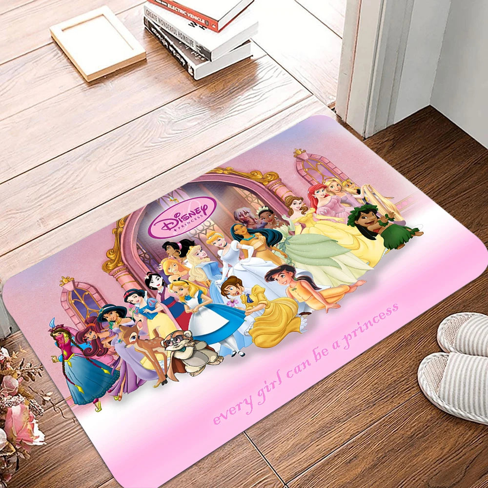 Navak Carpet Daily Picks Cartoon Disney Princess Door Mat Entrance Non-slip Doormat Washable Kitchen Carpet Hallway Rugs Bathroom Bath Door Mats