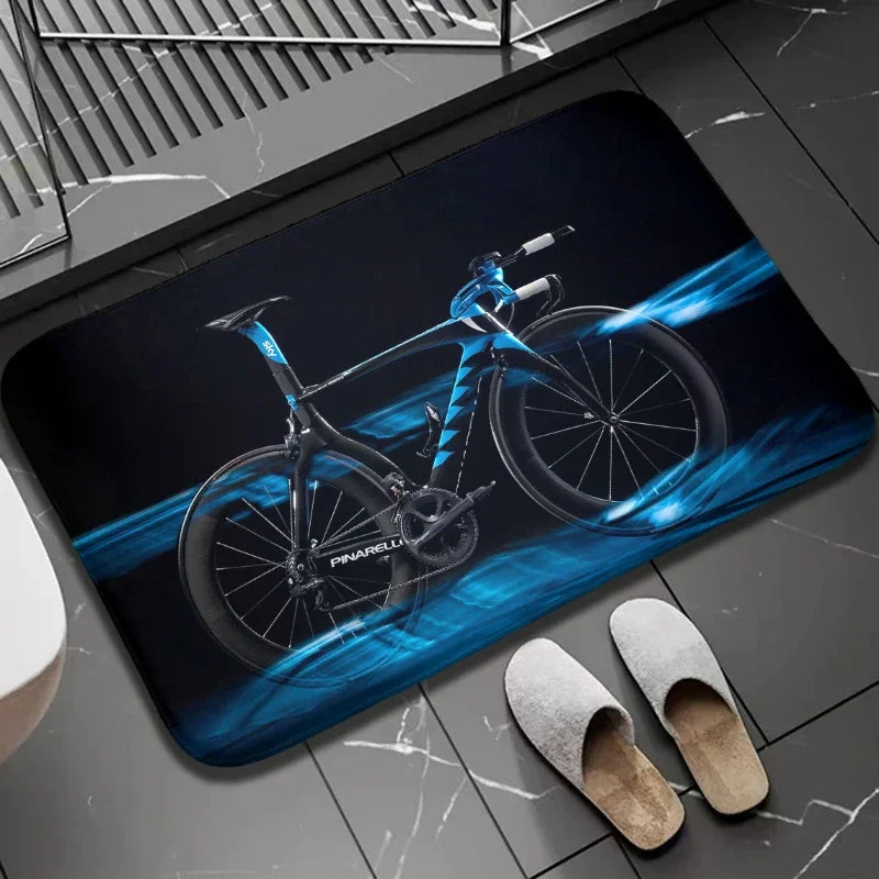 Navak Carpet 1Pc Bikers Indoor Outdoor Doormat Non Slip Bike Print Home Decor Carpet For Kitchen Bedroom Bath Foot Rugs Washabel Floor Mat