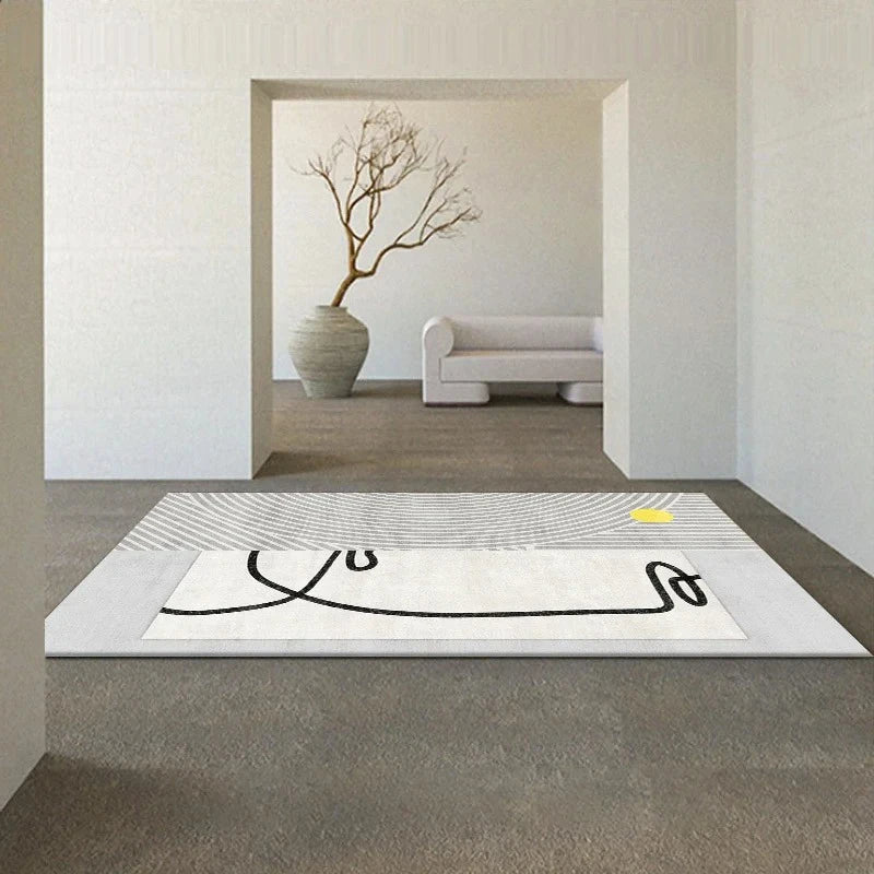 Navak Carpet Japanese Wabi-sabi Living Room Carpet Modern Nordic Leisure Mat Bedroom Decor Rugs for Bedroom Moderne Home Dekoration