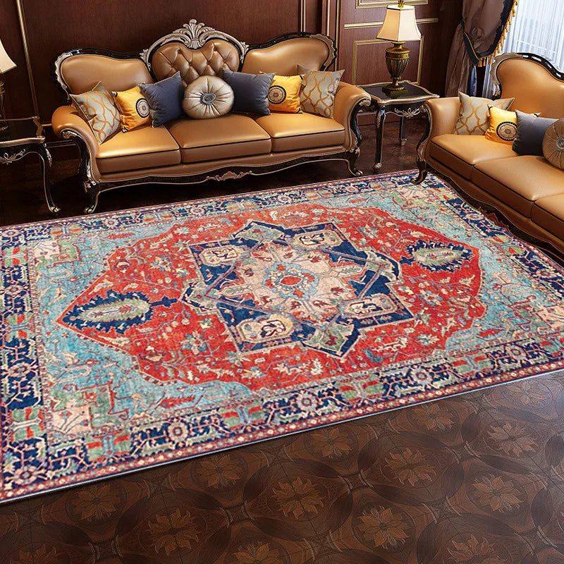 Navak Carpet Bohemian Carpet Nordic Retro Ethnic Style Crystal Velvet Mats Sofa Coffee Table Large Area Covered With Rug