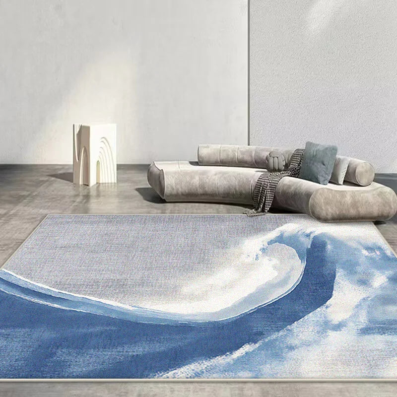 Navak Carpet Nordic Abstract Carpet Living Room Rendering Decoration Sofa Blue Large Area Rugs Outdoor Active Non-slip Mat Customizable