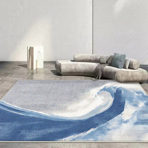 Navak Carpet Nordic Abstract Carpet Living Room Rendering Decoration Sofa Blue Large Area Rugs Outdoor Active Non-slip Mat Customizable