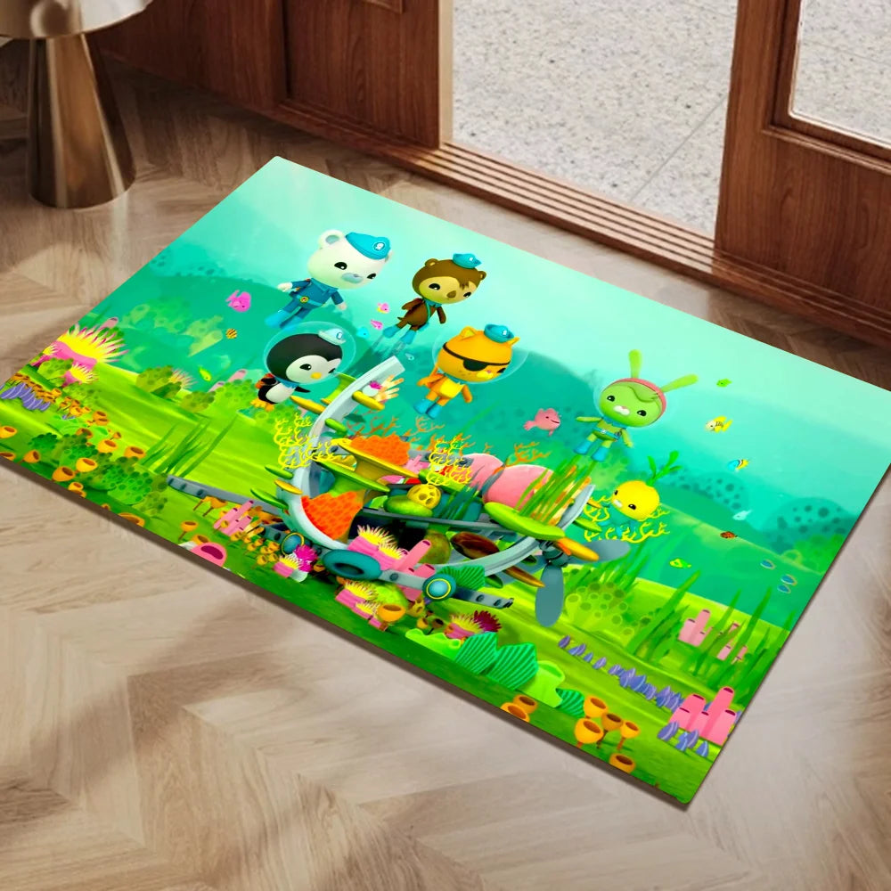 Navak Carpet The Octonauts Cartoon Door Mat Washable Non-Slip Living Room Sofa Chairs Area Mat Kitchen Toilet Rug