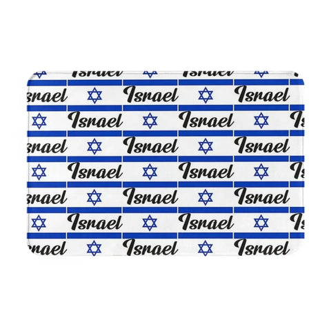 Navak Carpet Israel Flag Anti-slip Doormat Floor Mat Sand Scraping Carpet Rug for Kitchen Entrance Home Bathroom Living room Footpad Mats