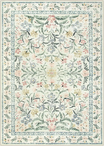 Navak Carpet Exclusive Picks Living Room Carpet, Middle Eastern Persian Mediterranean Retro Floral Floor Mat, Large Area Mat Home Decoration