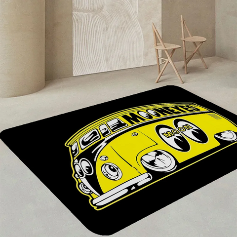 Navak Carpet Mooneyes Print Floor Mat INS Style Soft Bedroom Floor House Laundry Room Mat Anti-skid Bedside Area Rugs