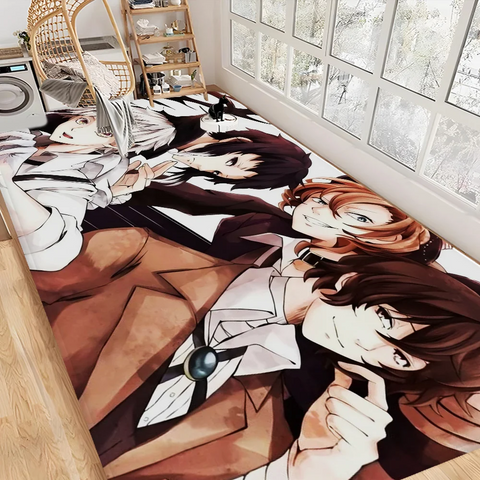 Navak Carpet Bungo Stray Dogs Room Mats Retro Multiple Choice Living Room Kitchen Rug Non-Slip Welcome Rug