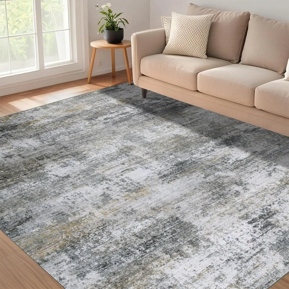 Navak Carpet Large 6x9 Bohemian Style Area Rugs with Non-Slip Backing, Ideal for Living Spaces and Bedrooms, Machine Washable Floral Vintage