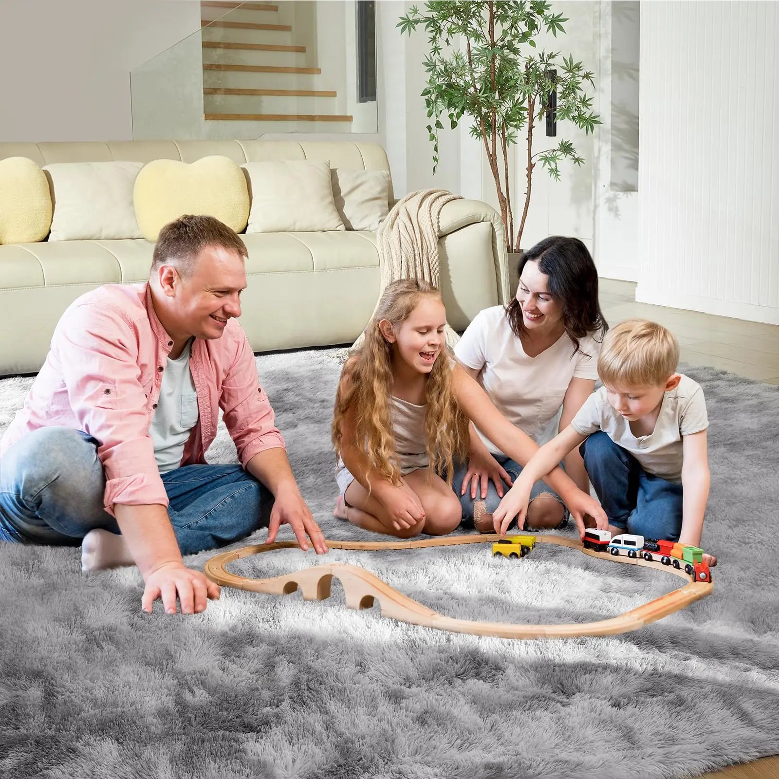 Navak Carpet Soft Fluffy Carpet For Modern Home Decor Living Room Sofa Area Rugs Children's Room Bedroom Cushion Tie Dyed Dormitory Carpets