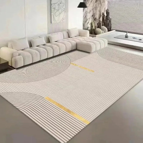 Navak Carpet Abstract Line Printed Living Room Carpet Non-slip Home Hotel Lobby Floor Mat Kitchen Bedroom Decor Rug Washable Entrance Doormat