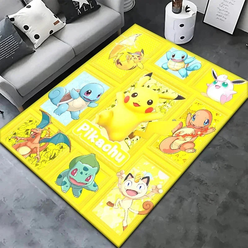 Navak Carpet Daily Picks Pokemon Cartoon Carpet Rug Living Room Bedroom Decoration Picnic Camp Kitchen Carpet Crawling Carpet Decoration
