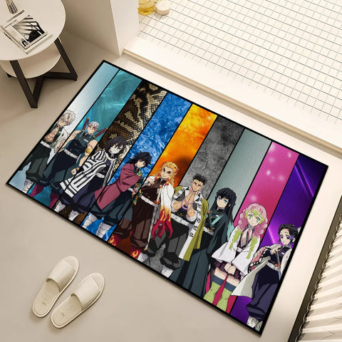 Navak Carpet Anime D-DemonS Cool S-SlayerS small carpet For House Bedroom Decoration Kitchen Bath Super Absorbent Rug Carpet Foot Non-slip