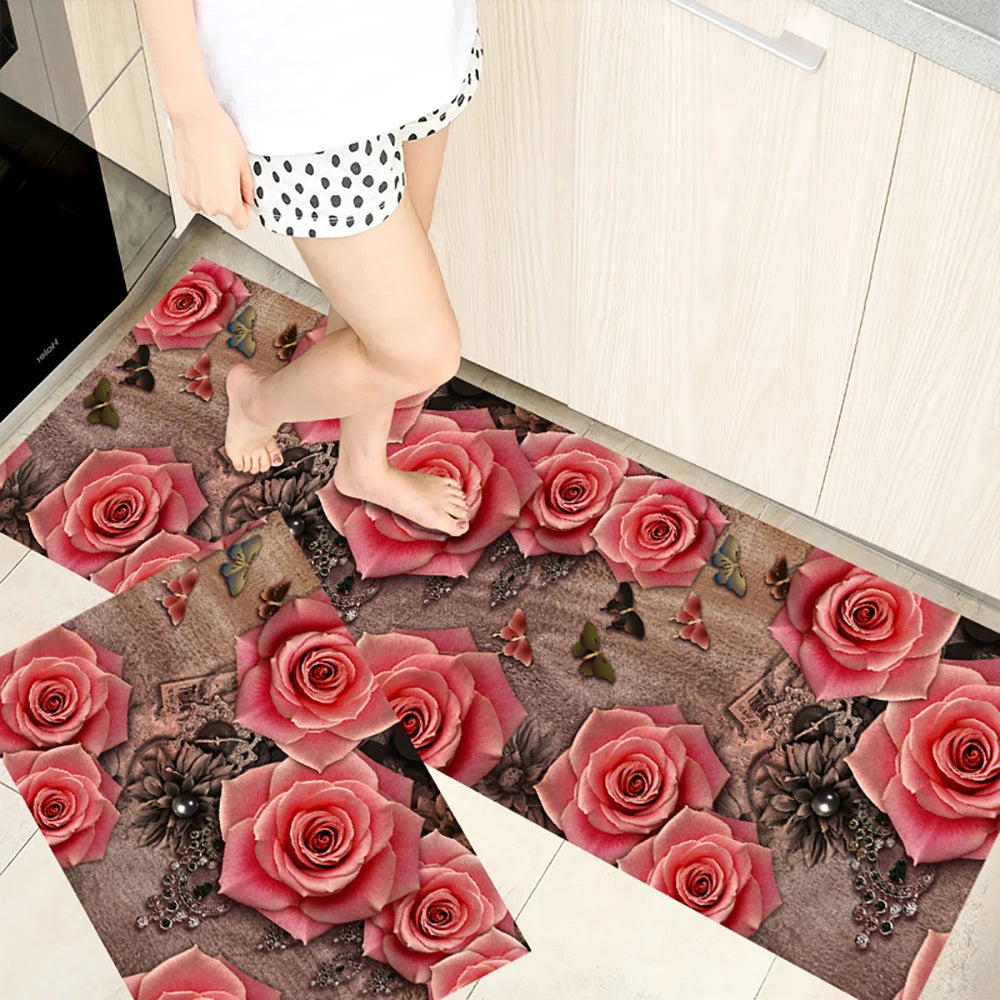 Navak Carpet Kitchen Mat Carpet for Floor Home Entrance Doormat Bedroom Living Room Decor Bedside Rug Hallway Balcony Bathroom Anti-Slip Mat