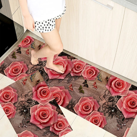 Navak Carpet Kitchen Mat Carpet for Floor Home Entrance Doormat Bedroom Living Room Decor Bedside Rug Hallway Balcony Bathroom Anti-Slip Mat